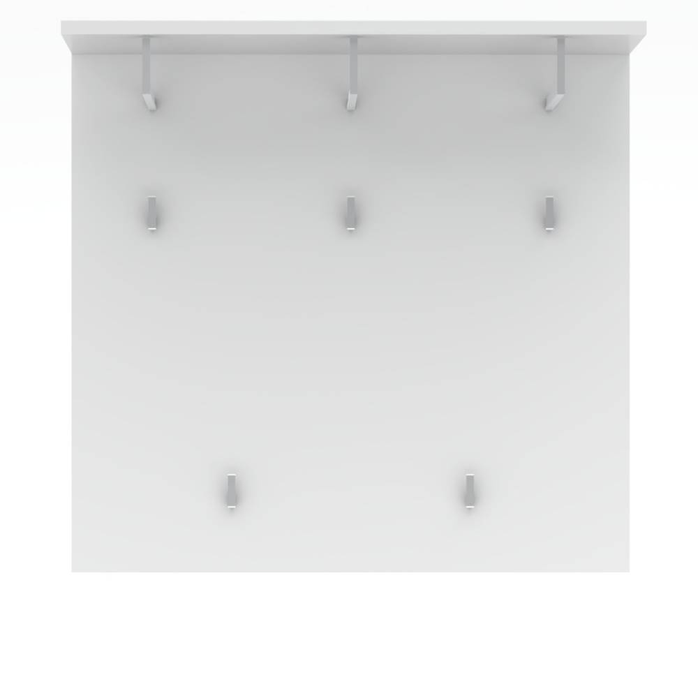 Hängegarderobe Pandoro in Weiß mit 5 Kleiderhaken