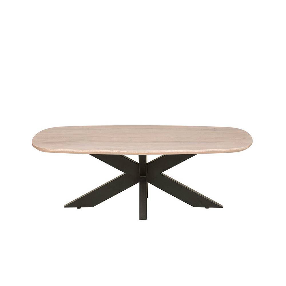 Wohnzimmer Tisch Loritania in ovaler Form mit Spider Gestell