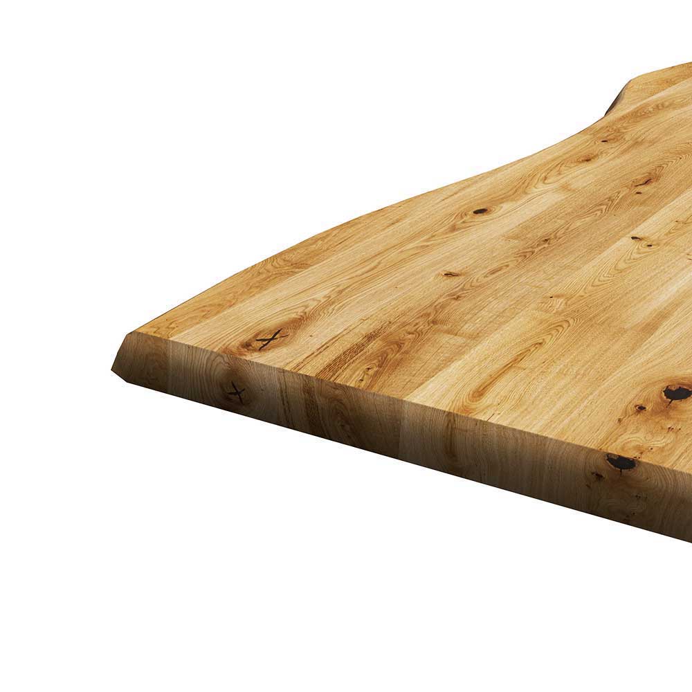 Holztisch Esszimmer Atze aus Eiche mit natürlicher Baumkante