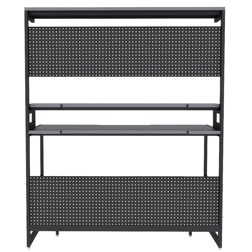 Gaming Schreibtisch Sixtys mit Bildschirmaufsatz 120 cm breit
