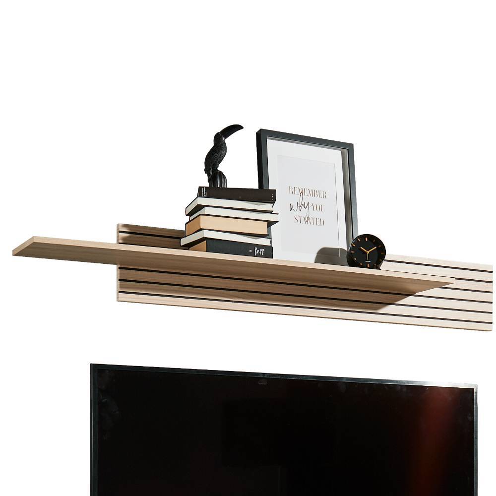 Wohnzimmerschrankwand Jasefiana in modernem Design 280 cm breit (fünfteilig)