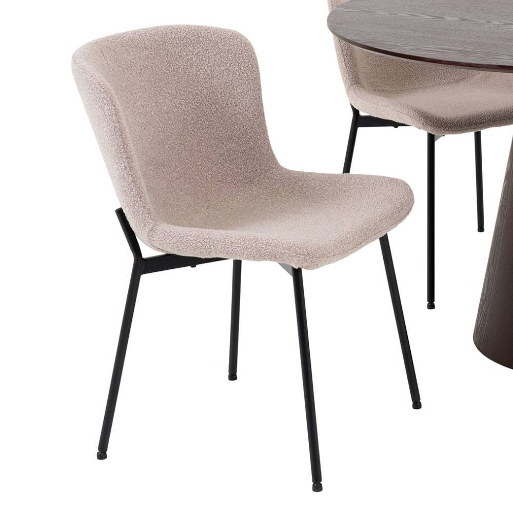 Essgruppe Rulissa in Beige und Dunkelbraun (fünfteilig)