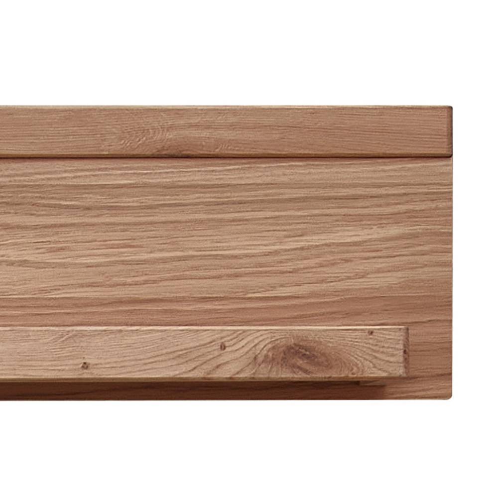 TV Wohnwand Emly in Wildeiche Bianco mit teilmassiver Oberfläche (dreiteilig)