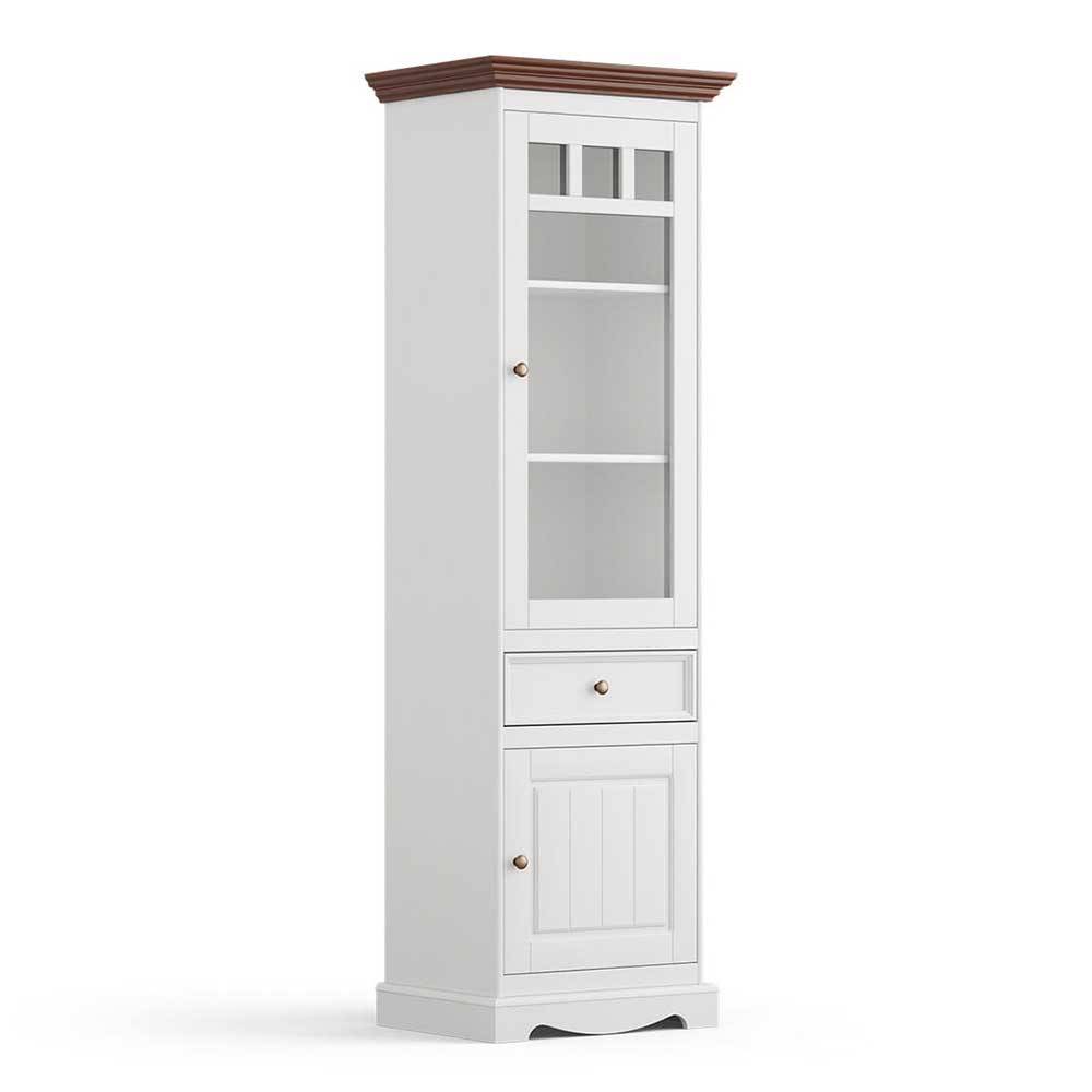 Wohnzimmer Schrank Asendra mit Glastür und drei Einlegeböden