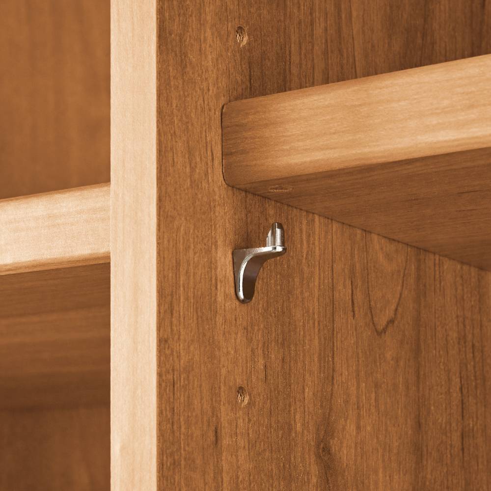 Drehtürschrank Durac in Eiche Bianco und Weiß