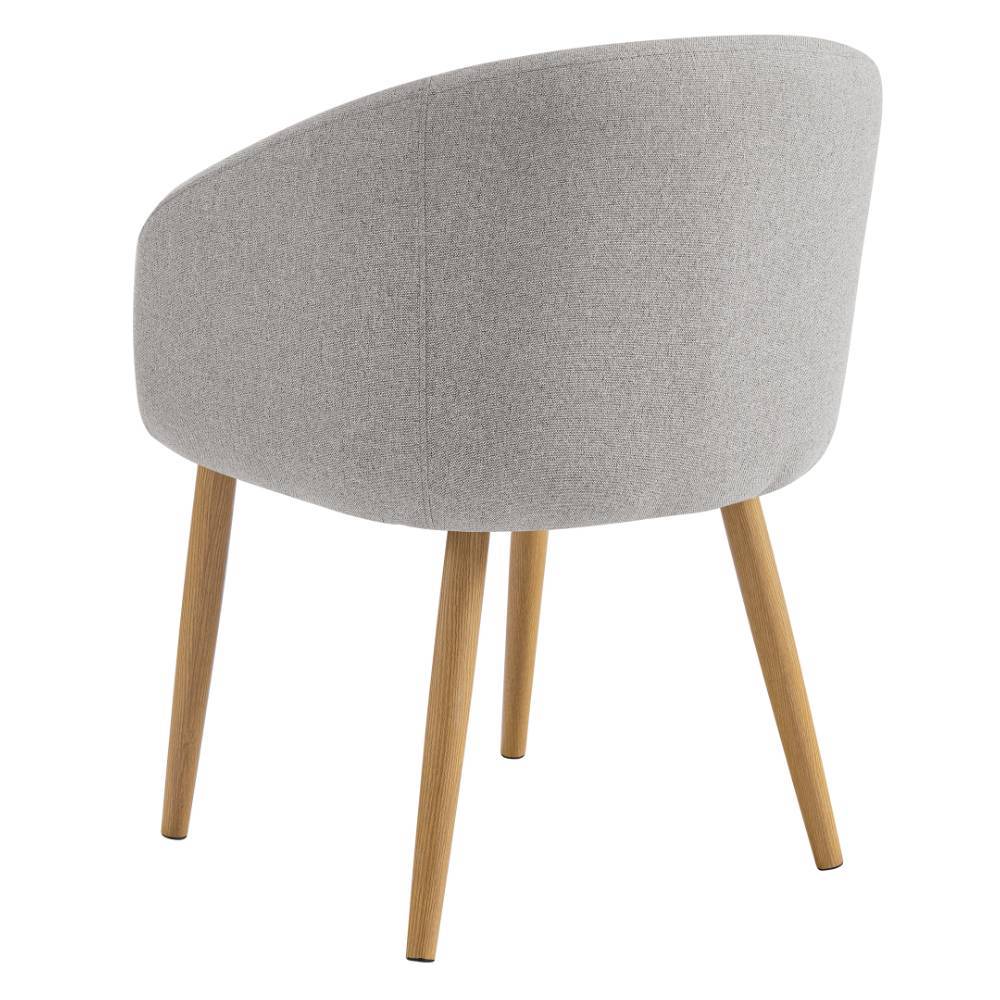 Polsterstuhl Esszimmer Ewarton mit Armlehnen im Skandi Design (2er Set)