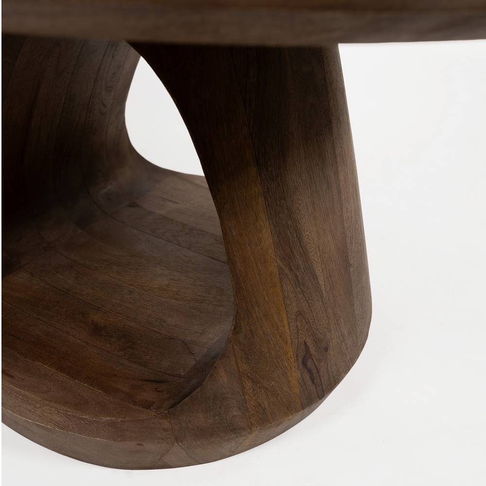 Beistelltisch Magnus in modernem Design aus Mangobaum Massivholz