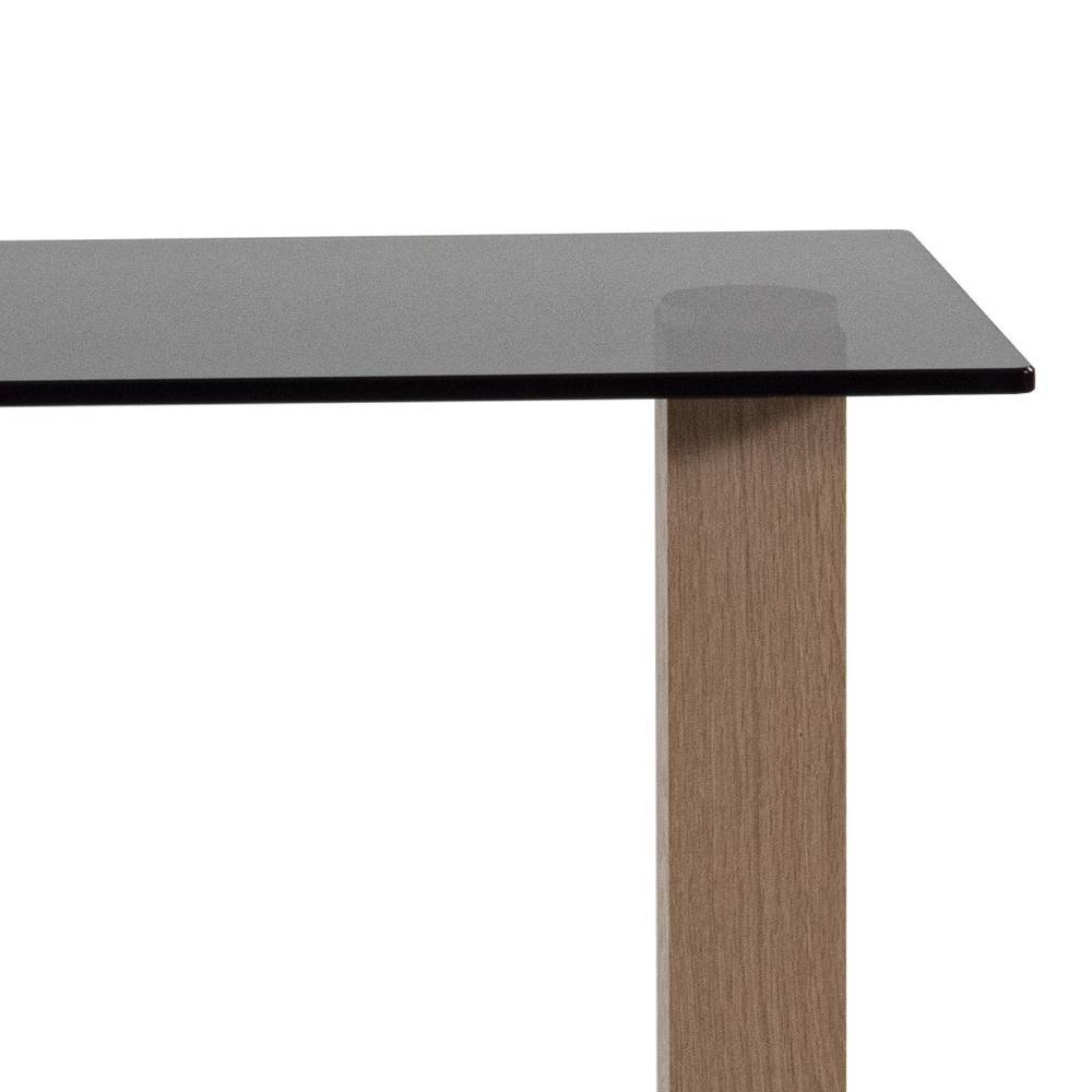 Beistelltisch Sofa Jenva aus Rauchglas in modernem Design
