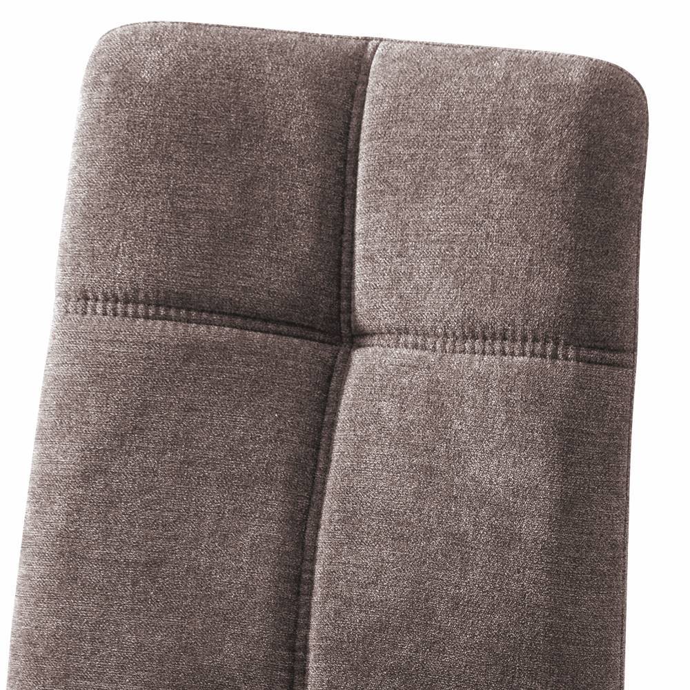 Esszimmerstuhl Waykiko aus Webstoff mit aufwendigen Steppungen (2er Set)