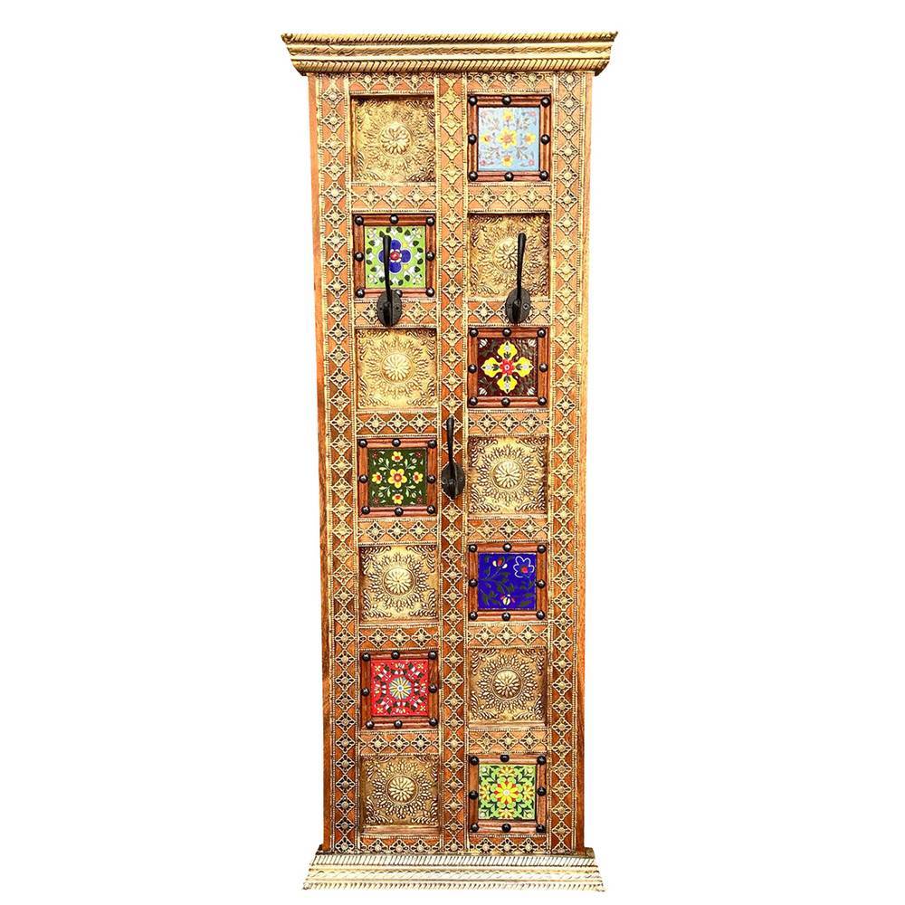 Wandgarderobe Legancio handgearbeitet mit 3 Kleiderhaken