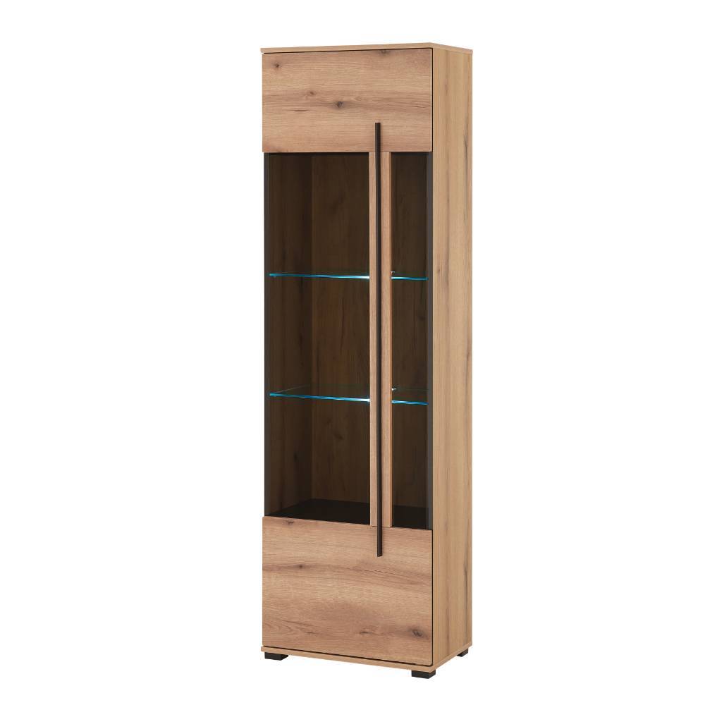 Schrankwand Wohnzimmer Cemutra 200 cm hoch in modernem Design (dreiteilig)