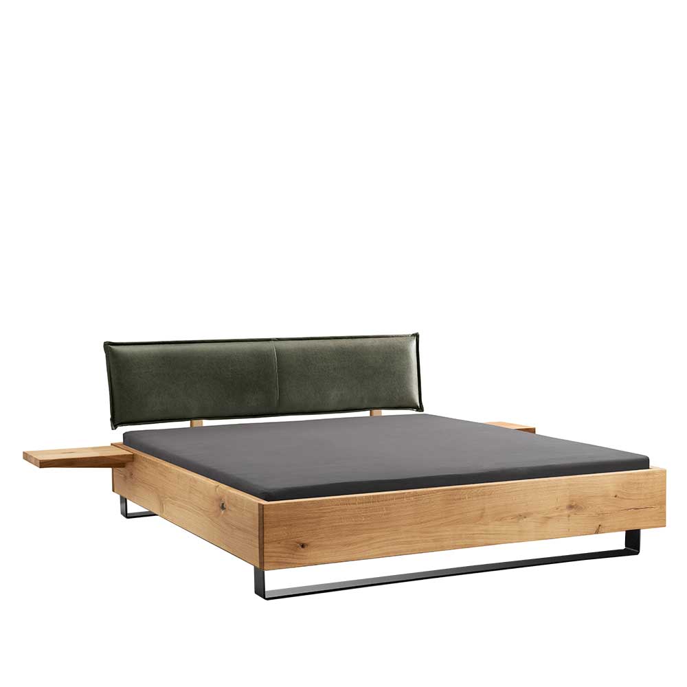 140x200 cm Französisches Bett Brosia im Industrie Stil mit Kufen (dreiteilig)