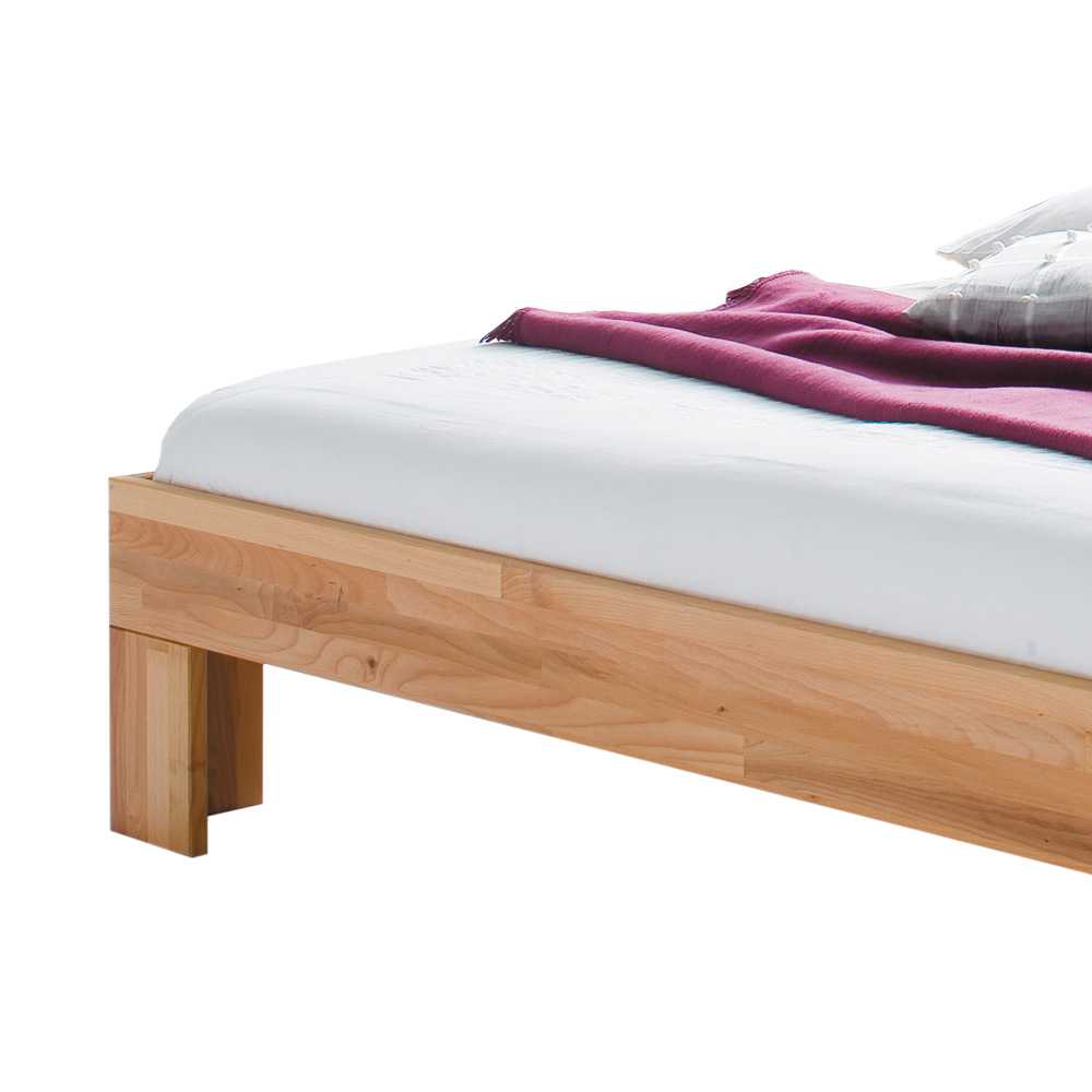 Bett Turena aus Kernbuche Massivholz