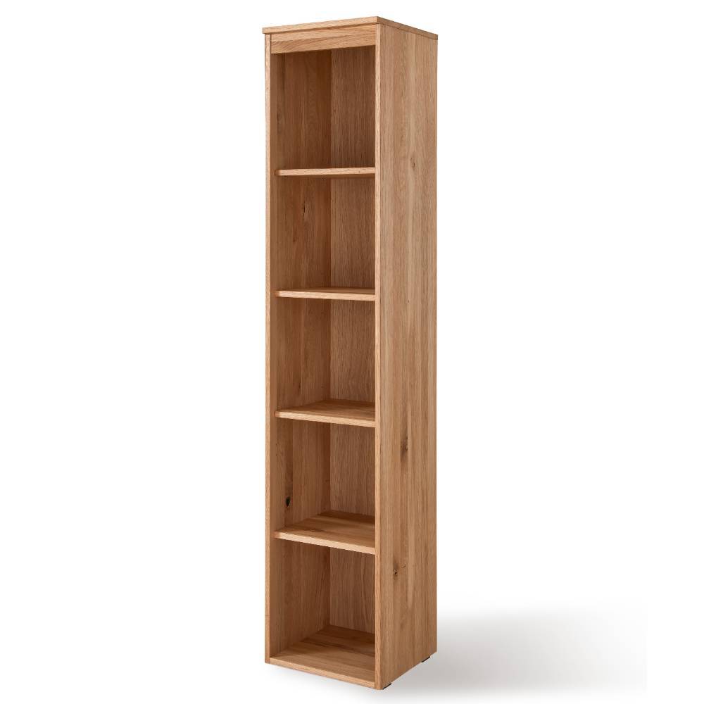 Eiche Massivholz Aktenregal Samluca 194 cm hoch 40 cm breit