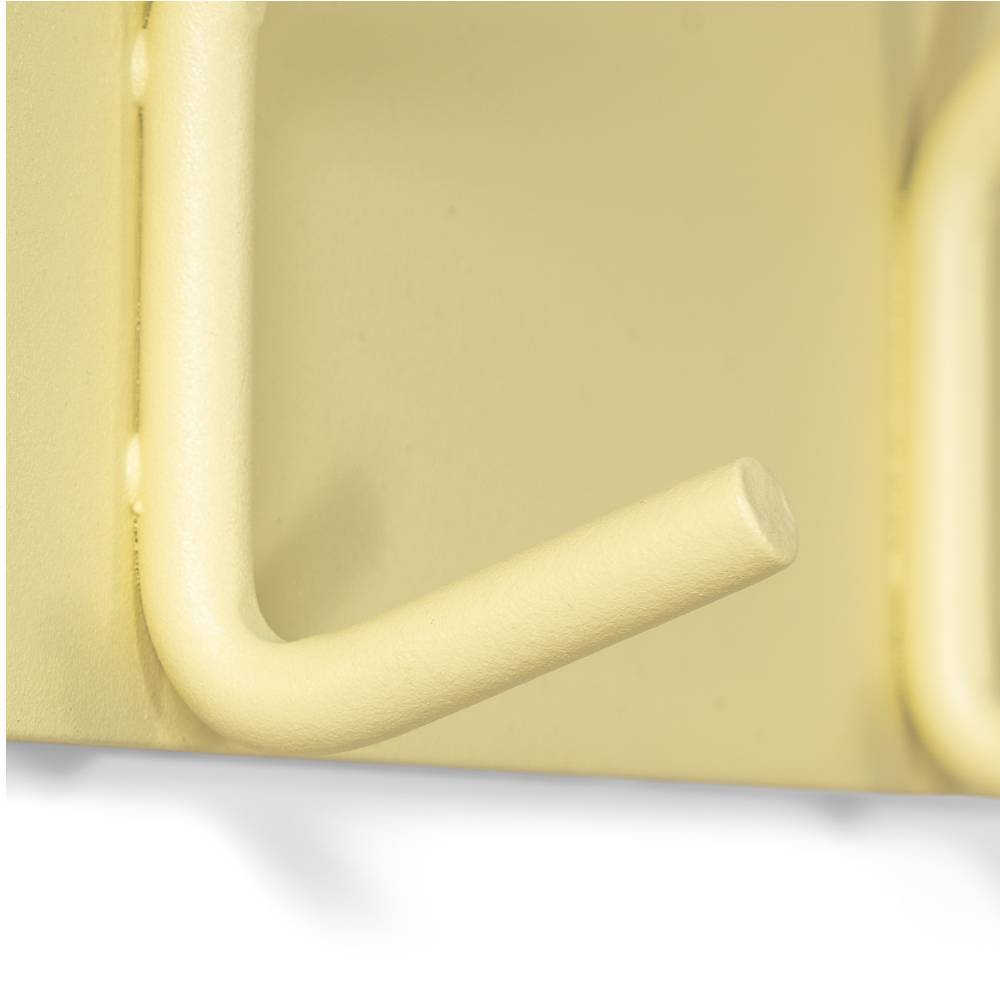 Metall Wandgarderobe Rains in Gelb 40 cm breit
