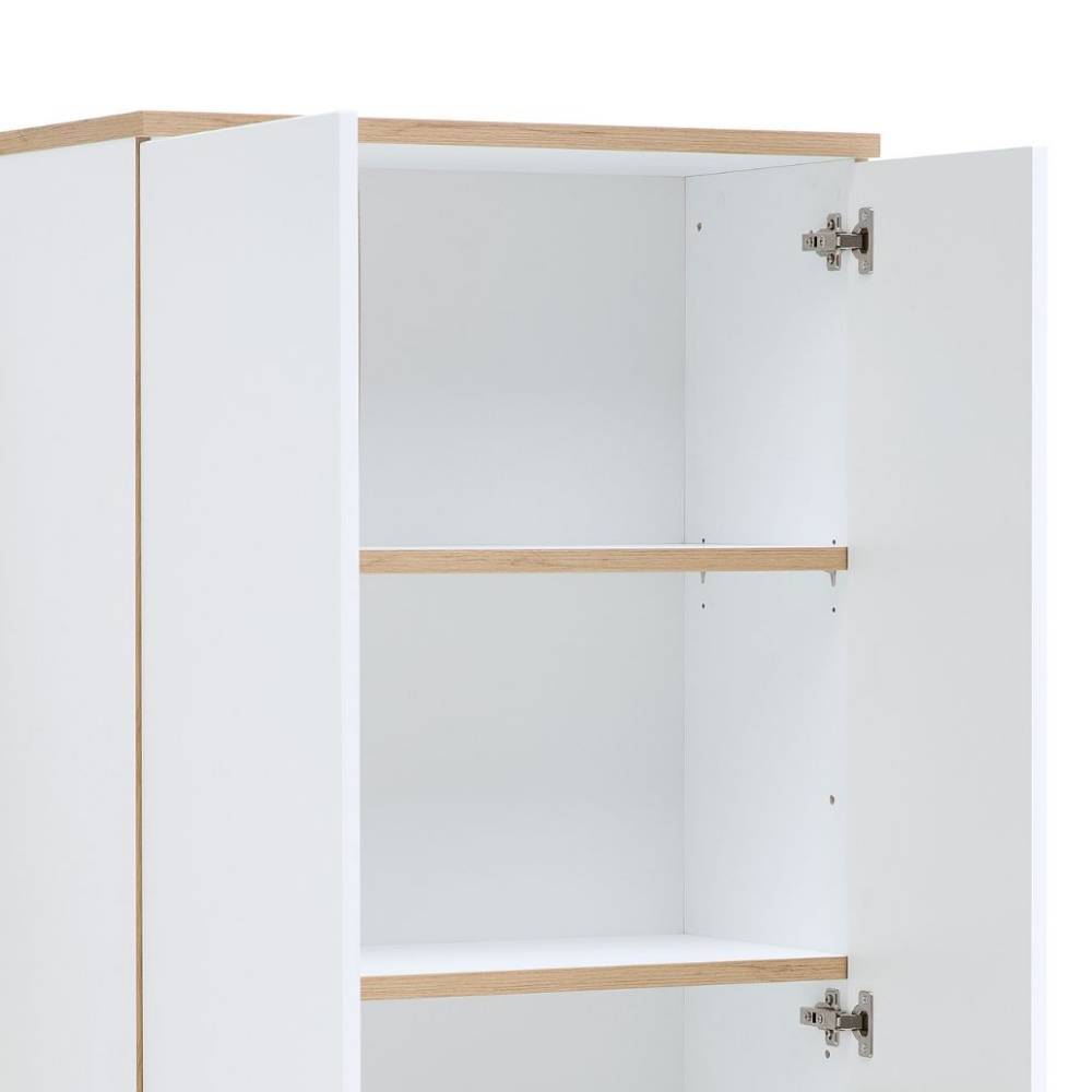 Büroschrank Mariocavo in Weiß mit Drehtüren