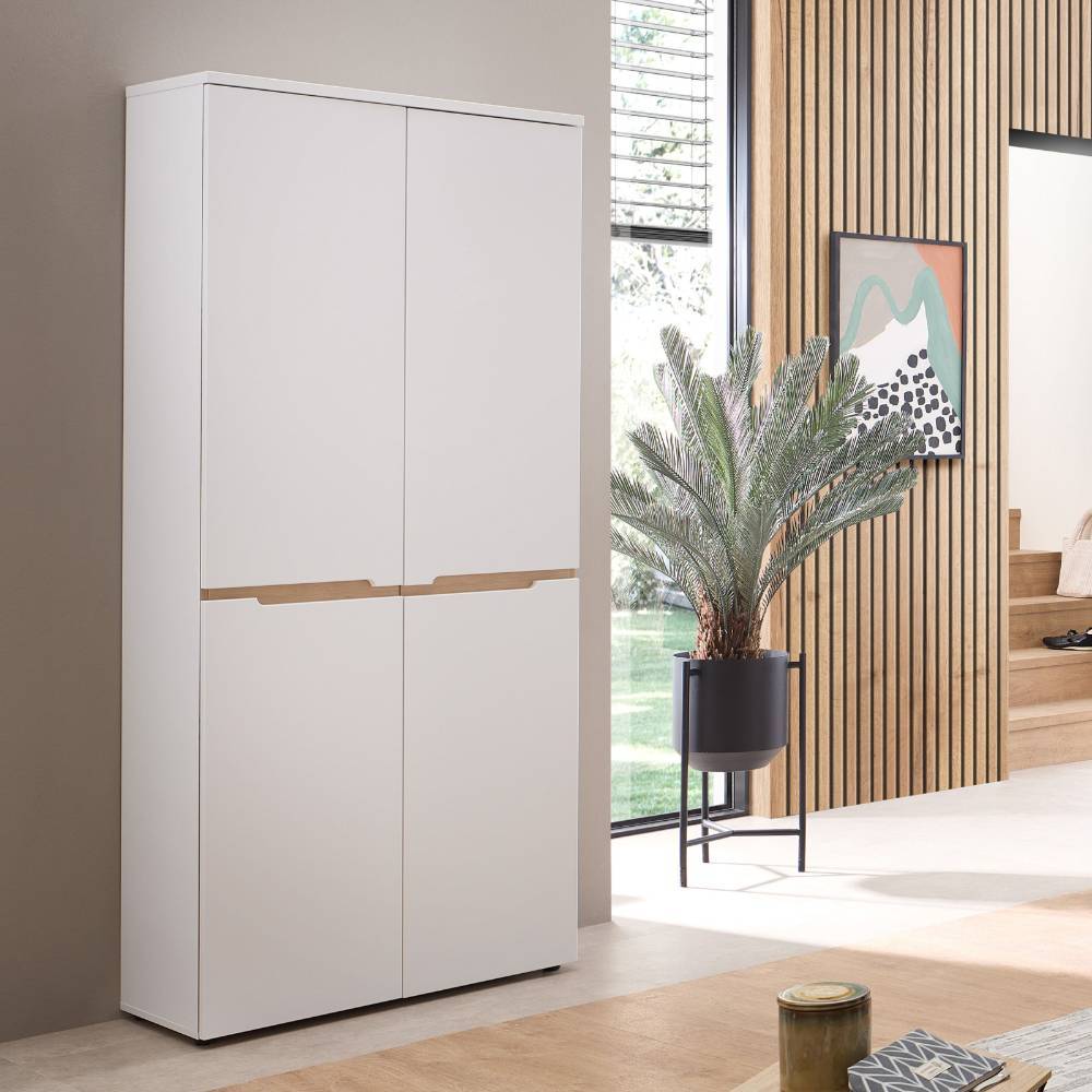 Schuhschrank Mariocavo 192 cm hoch mit Drehtüren