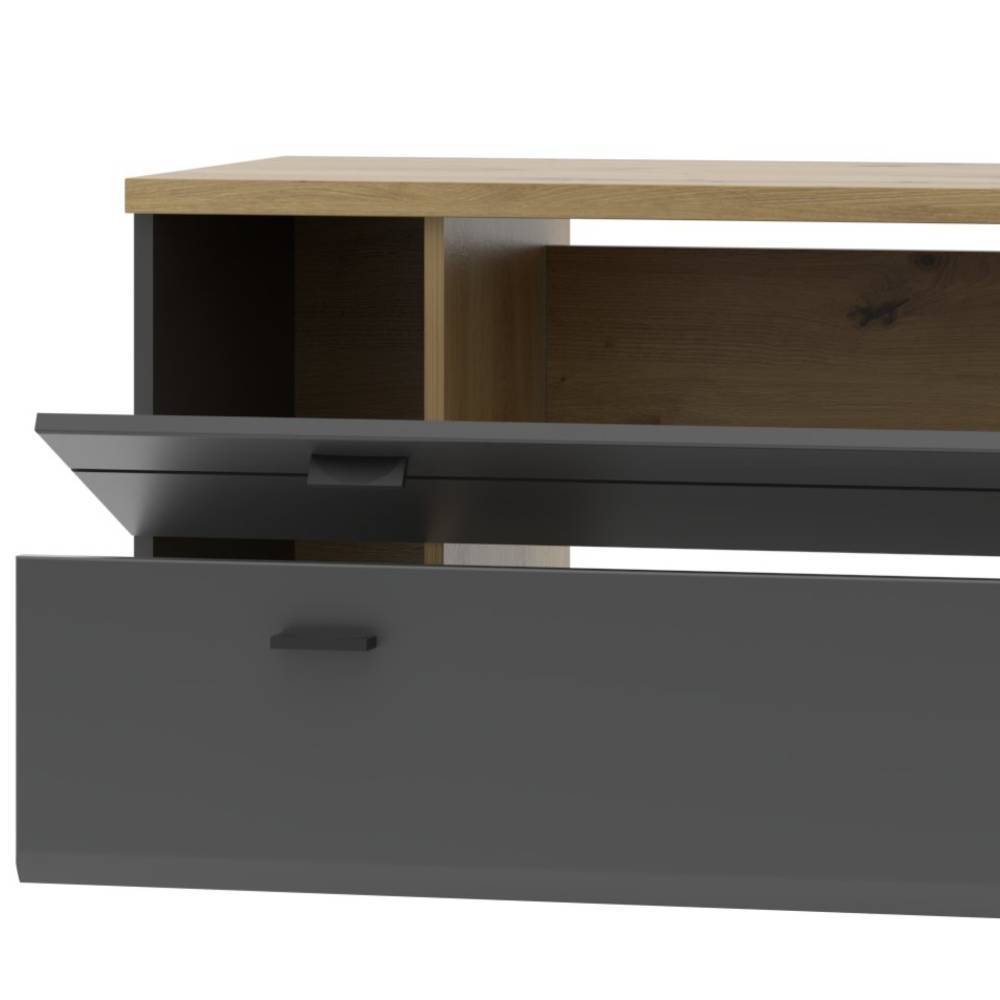 TV Schrank Yarisis für die Wandmontage in Dunkelgrau