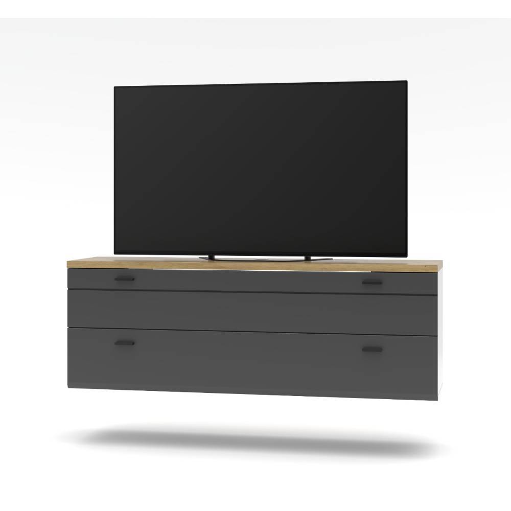 TV Schrank Yarisis für die Wandmontage in Dunkelgrau