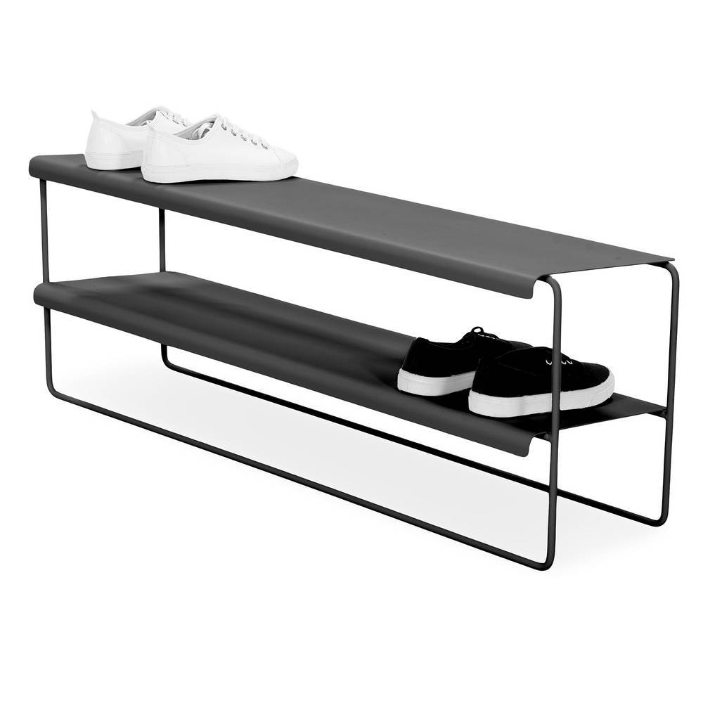 Metall Schuhständer Dreaming in Schwarz 103 cm breit