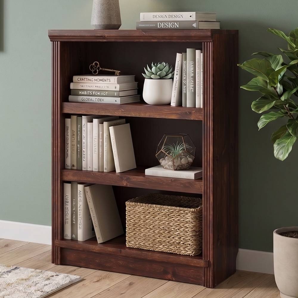 Bücherregal Naguera aus Kiefer Massivholz im Landhausstil