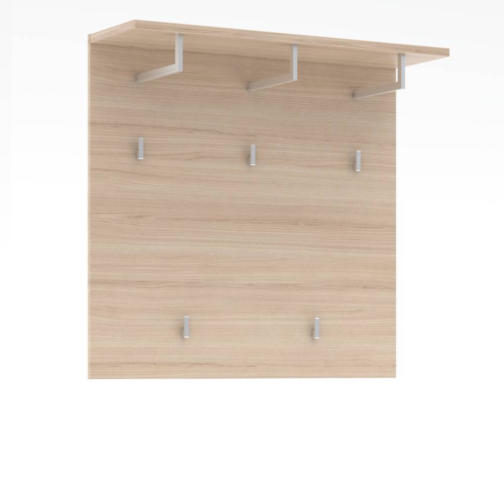 Garderobe Daniele für die Wandmontage in Eichefarben