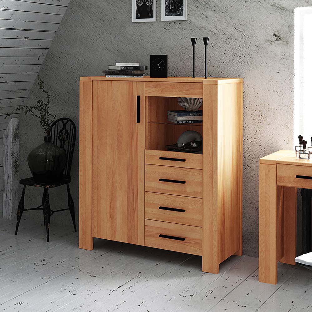 Esszimmer Highboard Lasmus aus Kernbuche Massivholz