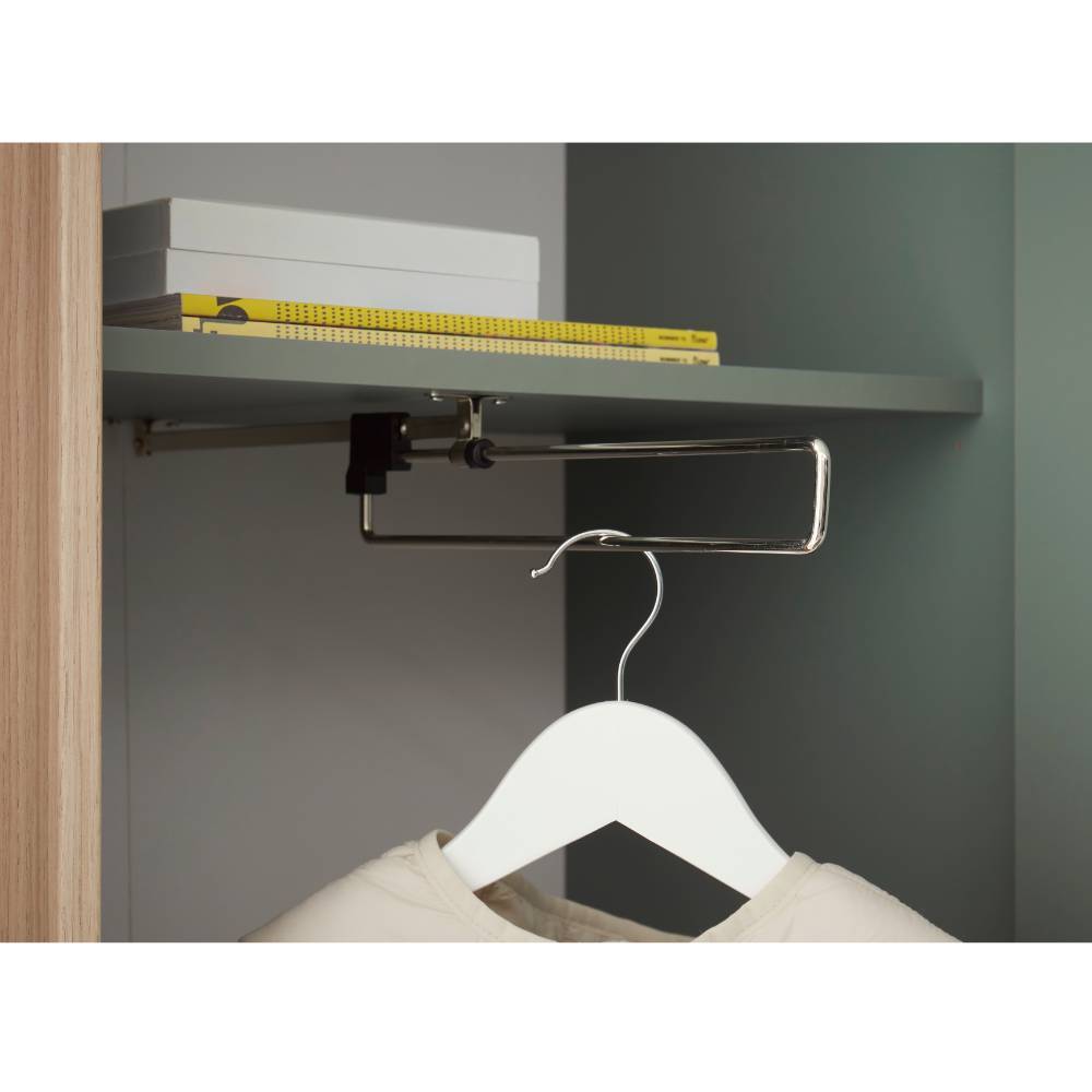 Garderobenschrank Ulfava mit Spiegeltür 200 cm hoch