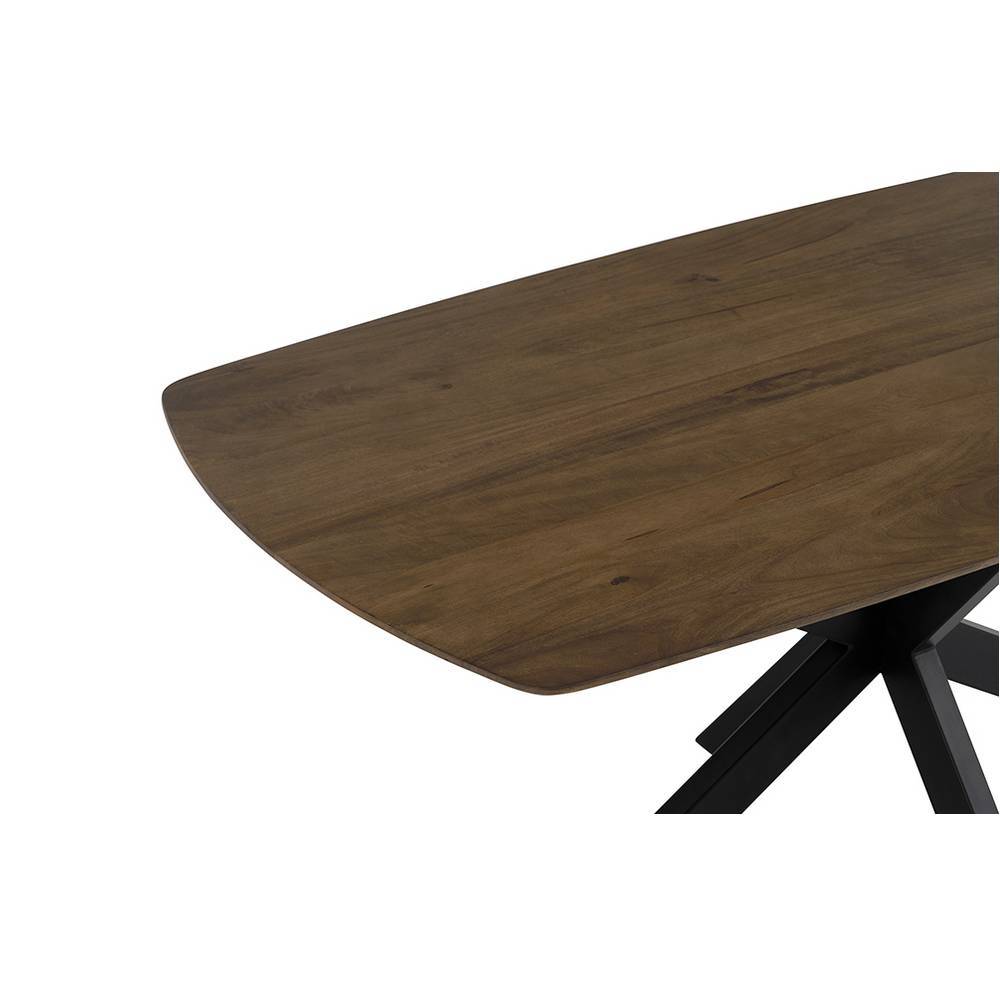 Tisch Esszimmer Lourette mit Spider Gestell und Massivholzplatte