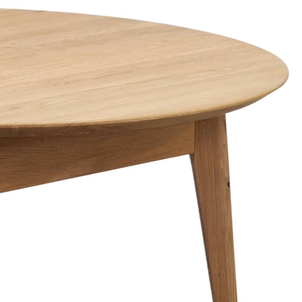Salontisch Stilisto in runder Form aus Eiche Massivholz