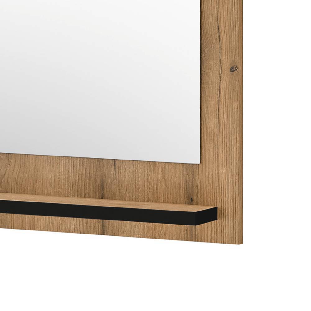 Wandspiegel Nemphia mit Holzwerkstoffrahmen in rechteckiger Form