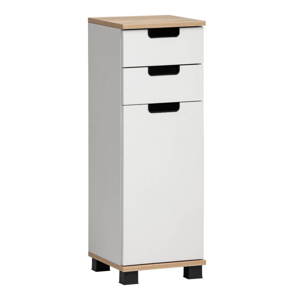 Badschrank Desancto 30 cm breit mit zwei Schubladen