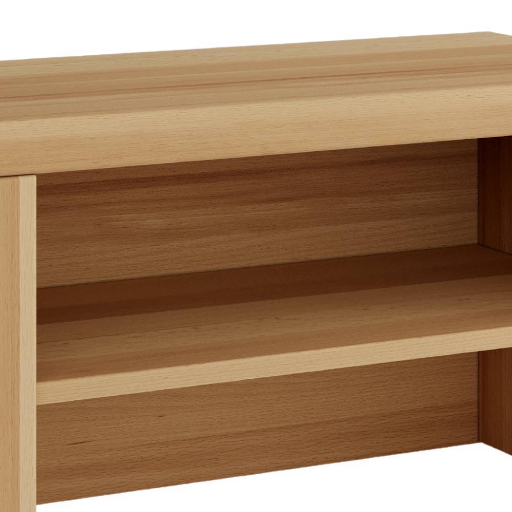 Schuhbank Zella in Kernbuchefarben mit Wangengestell