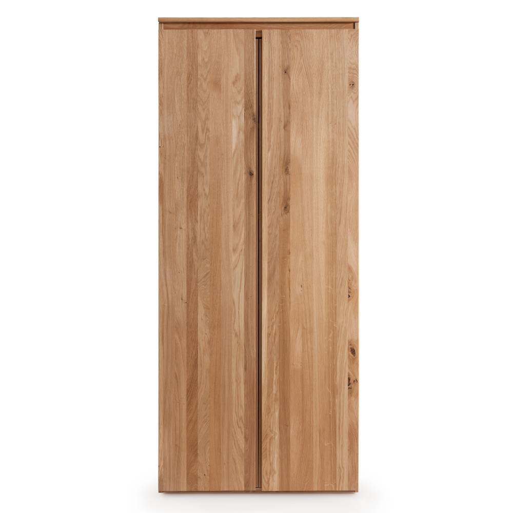 Eiche Massivholz Büroschrank Samluca mit Drehtüren 194 cm hoch