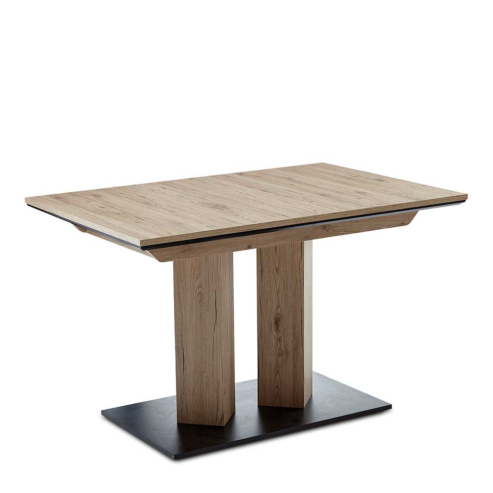 Säulentisch Bai in Wildeiche Holzoptik modernes Design