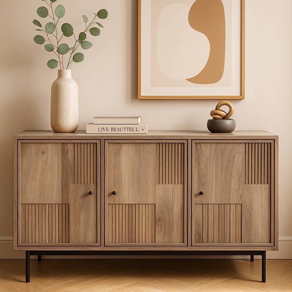 Sideboard Diaria aus Mangobaum Massivholz 130 cm breit