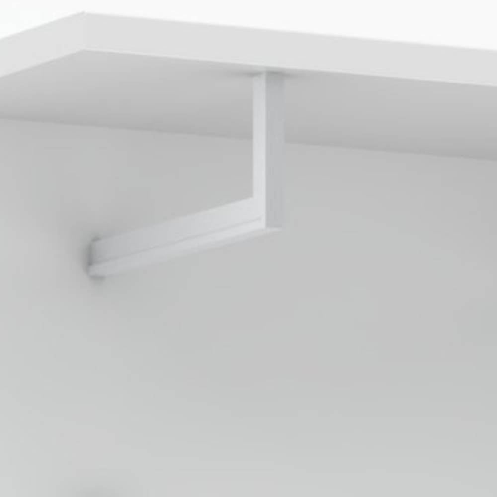 Hängegarderobe Pandoro in Weiß mit 5 Kleiderhaken