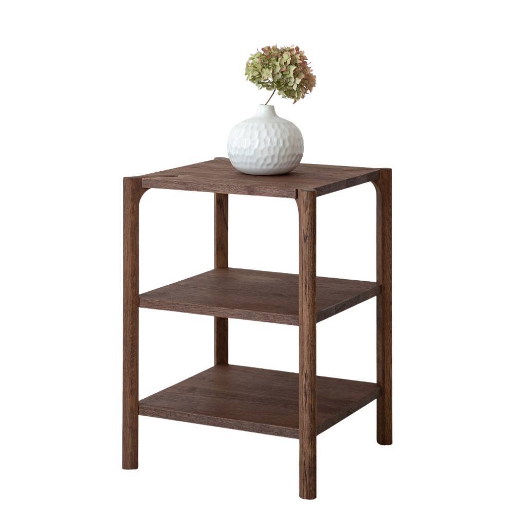 Echtholz Regal Sona in Eiche Tabacco 60 cm hoch - 43 cm breit
