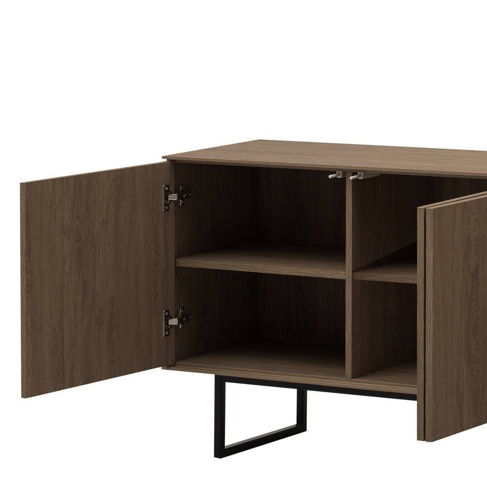 Sidebord Anuta 200 cm breit in Nussbaumfarben