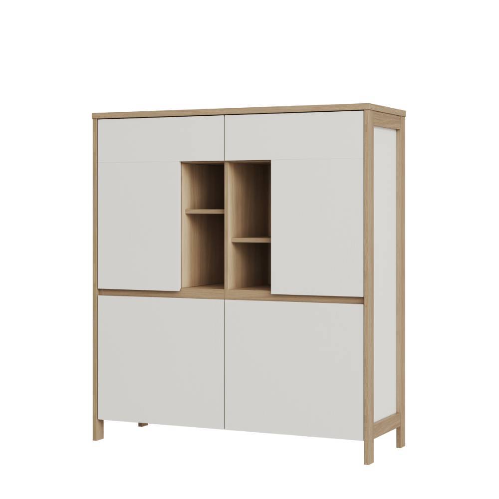 Design Wohnwand Labrassa dreiteilig melaminbeschichtet (dreiteilig)
