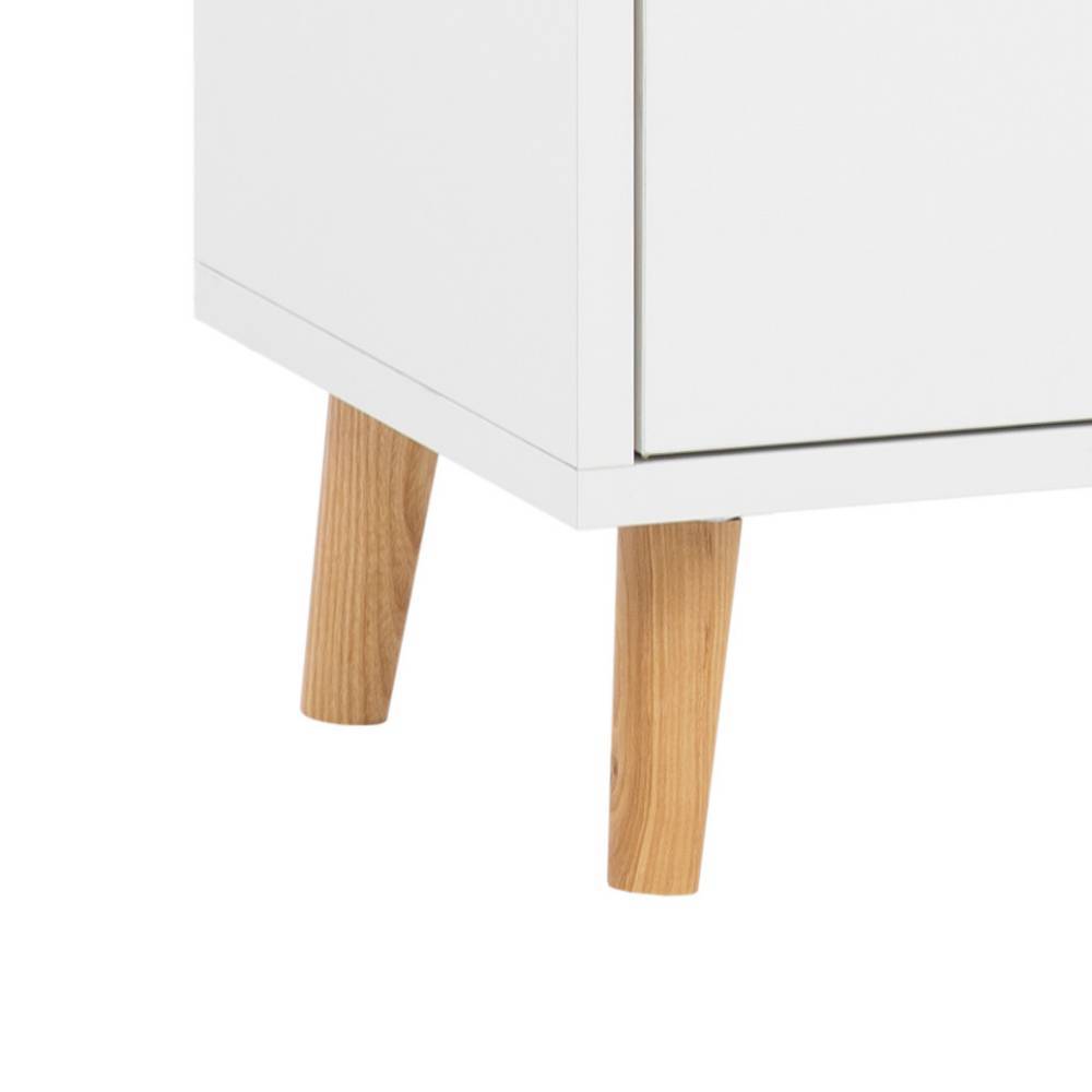 Schuhbank Linz mit zwei Schubladen im Skandi Design