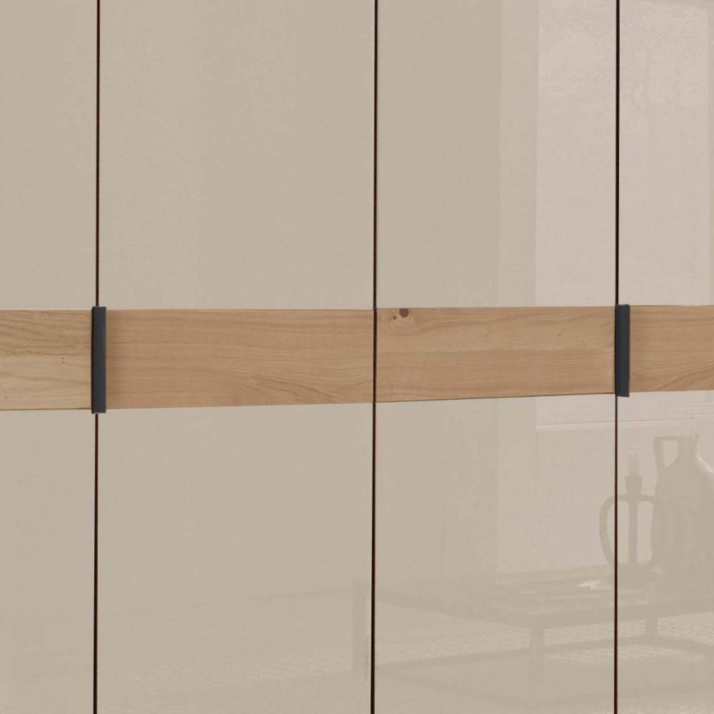 Drehtürschrank Viramiru 58 cm tief in Champagner