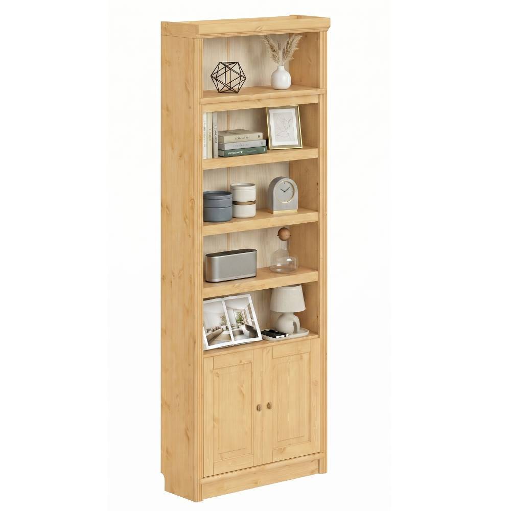 Regalschrank Claros aus Kiefer Massivholz im Landhausstil