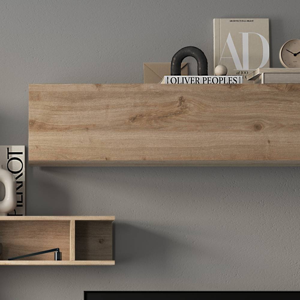 Wohnwand Simonas in modernem Design für die Wandmontage (siebenteilig)