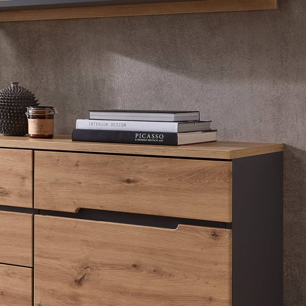 TV Sideboard Roady in Wildeichefarben 230 cm breit