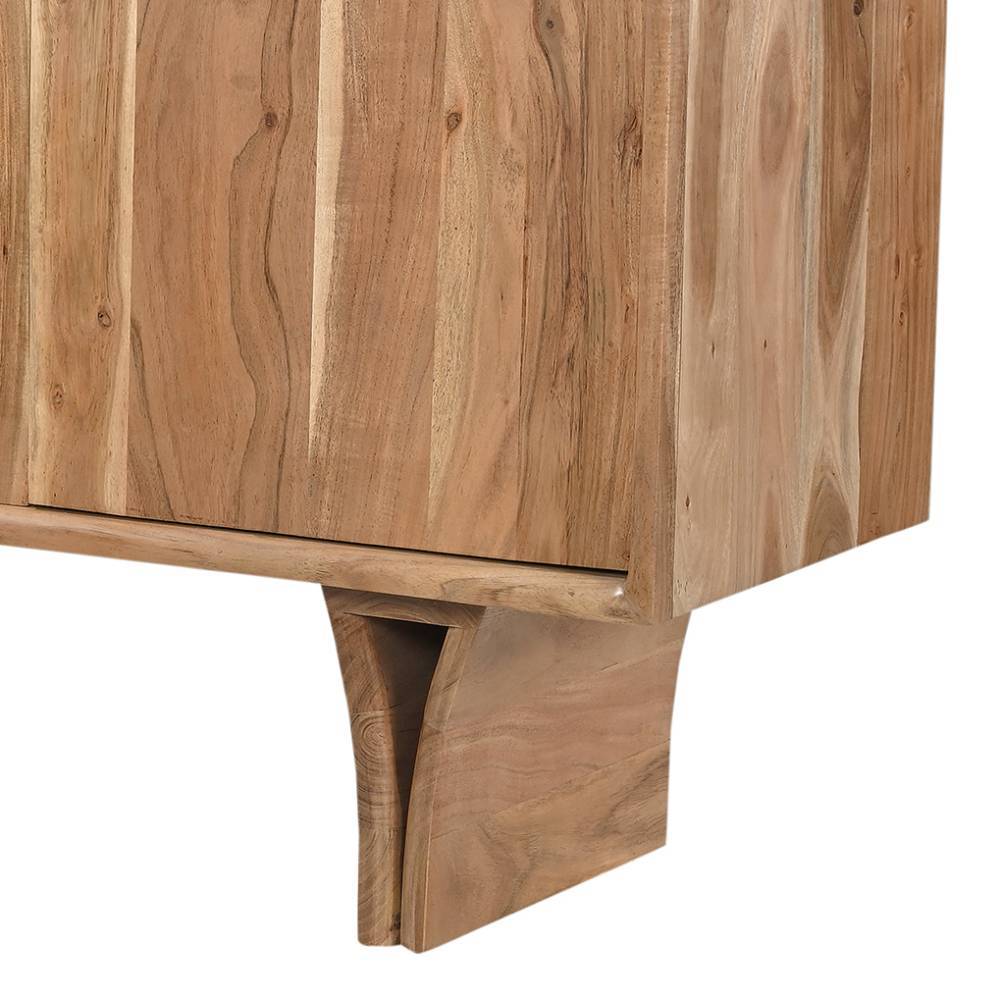 Sideboard Troyesa aus Akazie Massivholz 145 cm breit