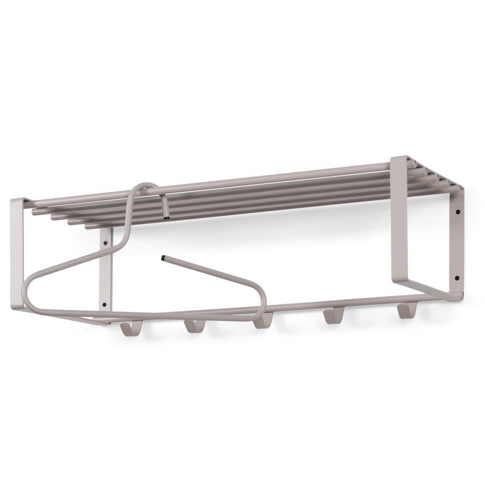 Wandgarderobe Smidan aus Stahl mit Hutablage aus Metall