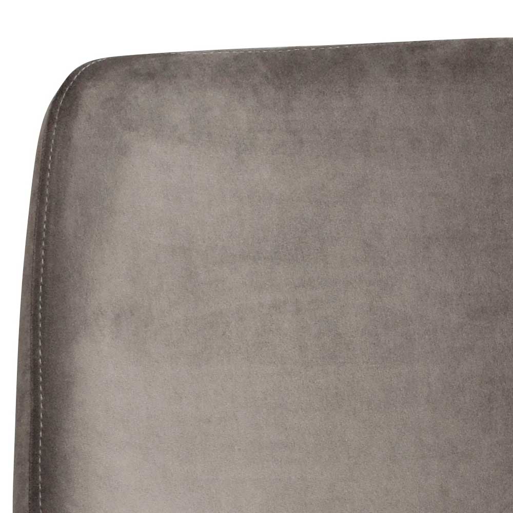 Küchenstuhl Set Ivany aus Samt und Stahl modern (2er Set)