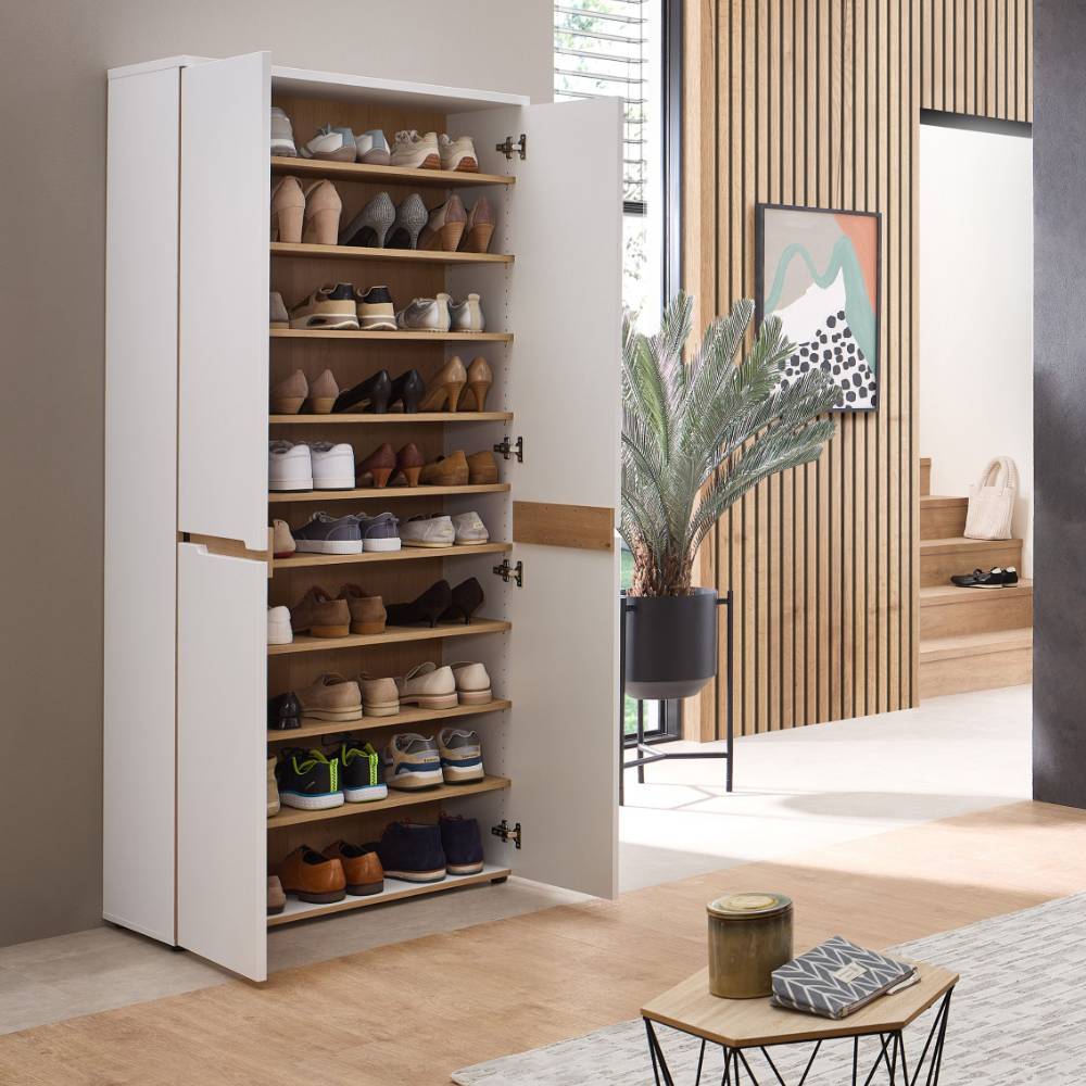 Schuhschrank Mariocavo 192 cm hoch mit Drehtüren