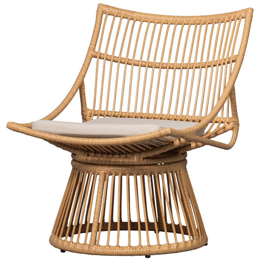 Garten Rattansessel Oladrios mit Ringgestell im Landhausstil